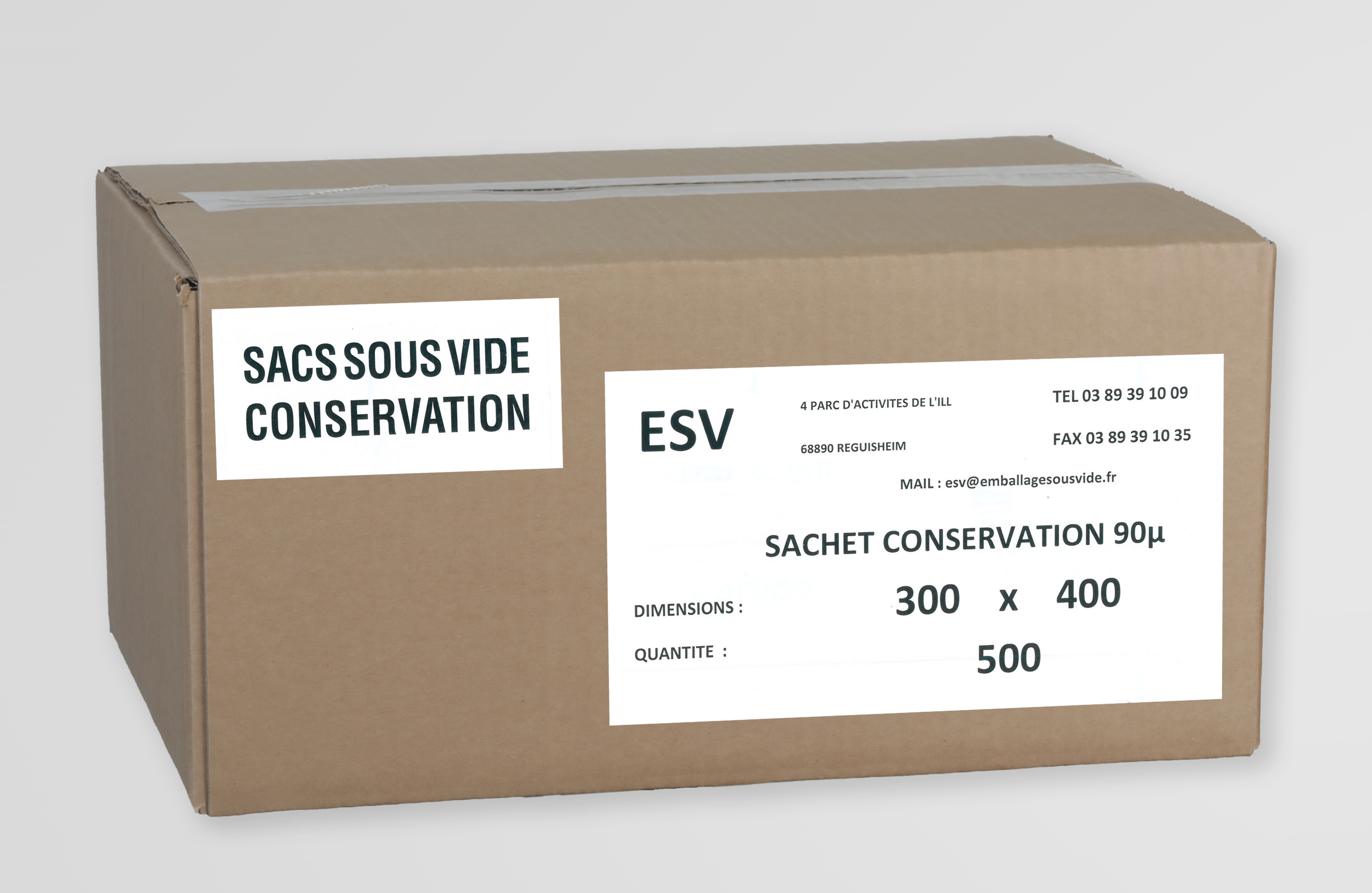 500 sacs sous vide de conservation 300 x 300mm 140 µm
